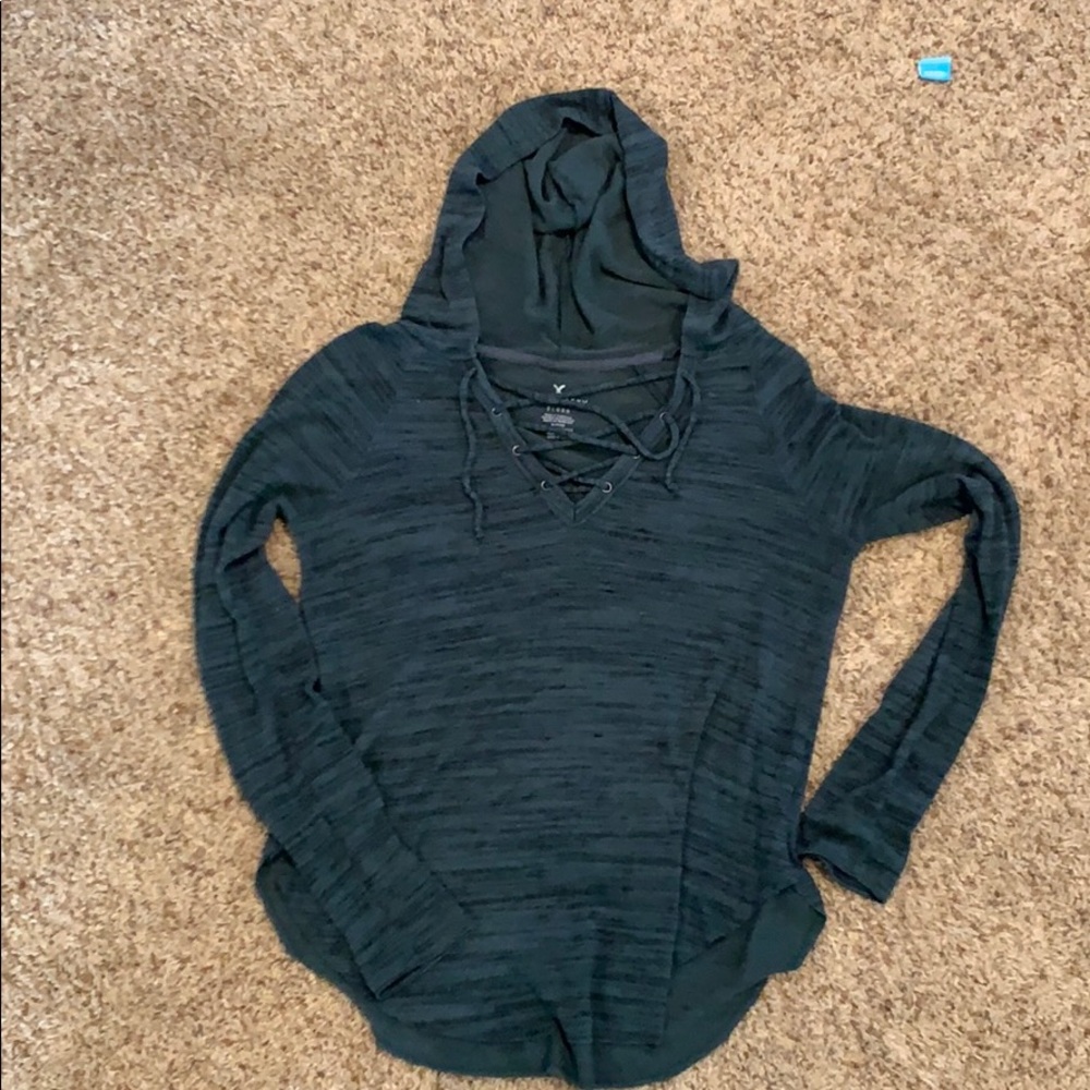 Blue/Green American Eagle sweatshirt